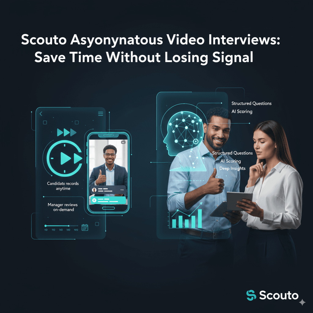 Scouto asynchronous video interviews: save time without losing signal