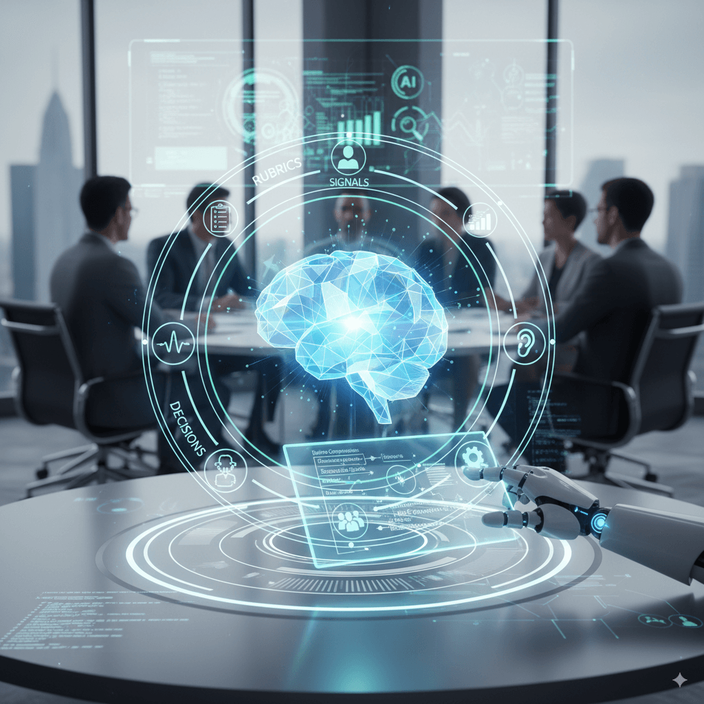 Scouto structured hiring with an AI recruiter: rubrics, signals, and decisions